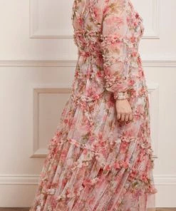 Needle & Thread Holding LTD Womenswear Summer Song Diamond Ruffle Gown