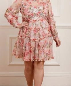 Needle & Thread Holding LTD Womenswear Summer Song Diamond Ruffle Mini Dress