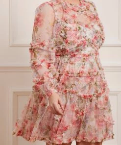 Needle & Thread Holding LTD Womenswear Summer Song Diamond Ruffle Mini Dress