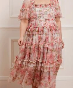 Discount π₯ Needle & Thread Holding LTD βοΈ Summer Song Peaches Smocked Ankle Gown π 14 Needle & Thread Holding LTD Summer Song Peaches Smocked Ankle Gown
