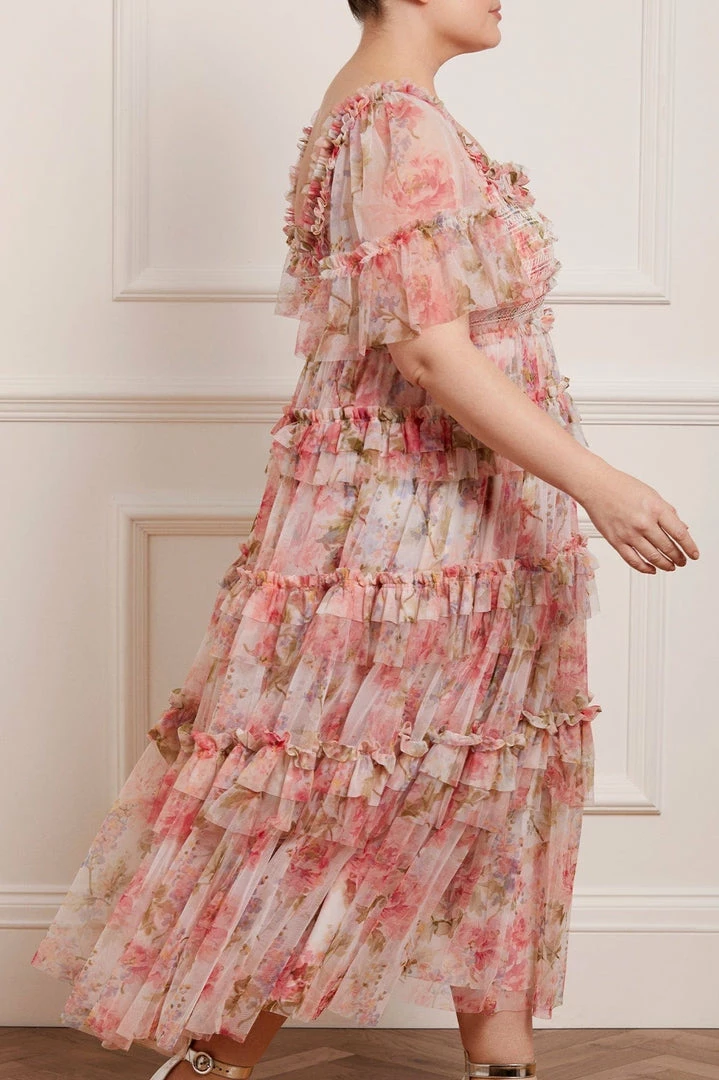 Discount π₯ Needle & Thread Holding LTD βοΈ Summer Song Peaches Smocked Ankle Gown π 8 Needle & Thread Holding LTD Summer Song Peaches Smocked Ankle Gown