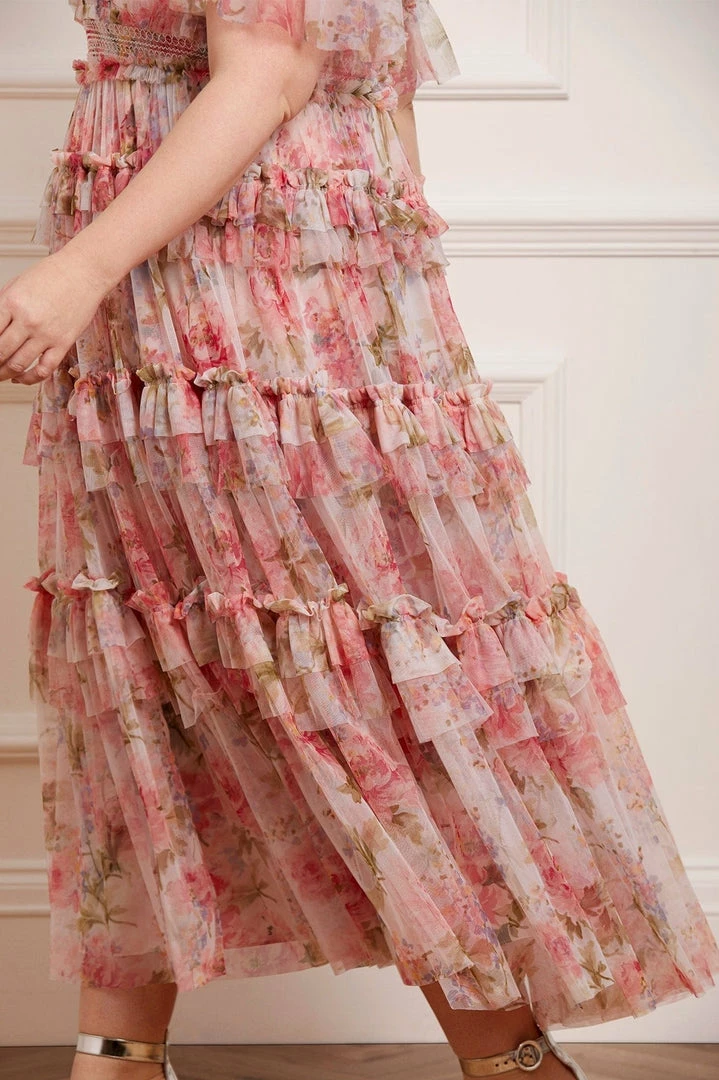 Discount π₯ Needle & Thread Holding LTD βοΈ Summer Song Peaches Smocked Ankle Gown π 9 Needle & Thread Holding LTD Summer Song Peaches Smocked Ankle Gown