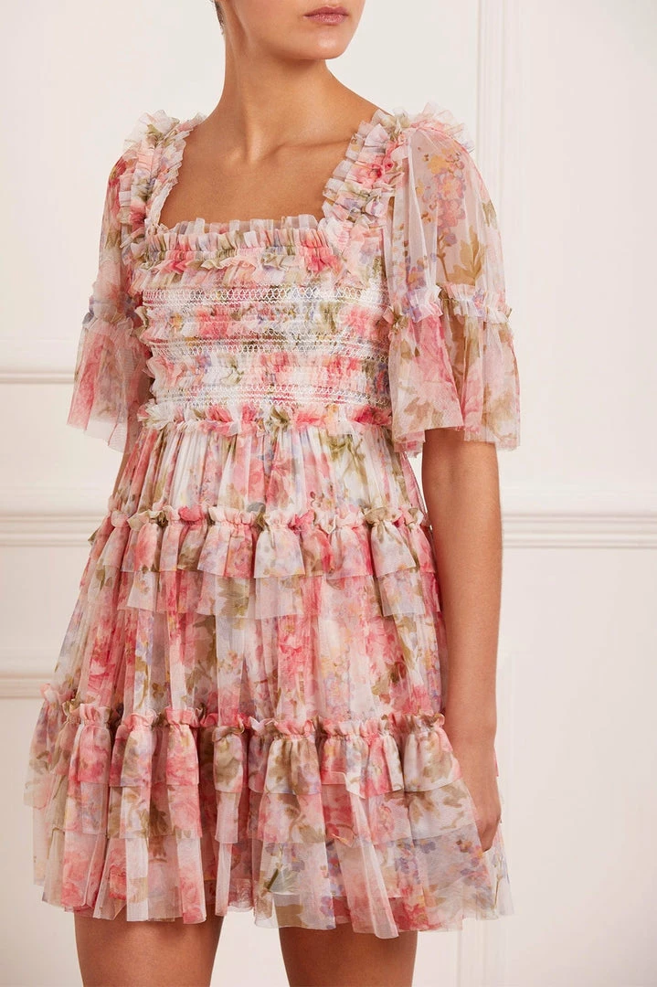 Wholesale π€© Needle & Thread Holding LTD π Summer Song Peaches Smocked Micro Mini π Dress π 3 Needle & Thread Holding LTD Summer Song Peaches Smocked Micro Mini Dress