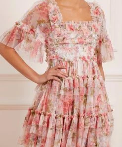 Wholesale π€© Needle & Thread Holding LTD π Summer Song Peaches Smocked Micro Mini π Dress π 13 Needle & Thread Holding LTD Summer Song Peaches Smocked Micro Mini Dress