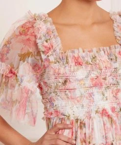 Wholesale π€© Needle & Thread Holding LTD π Summer Song Peaches Smocked Micro Mini π Dress π 14 Needle & Thread Holding LTD Summer Song Peaches Smocked Micro Mini Dress