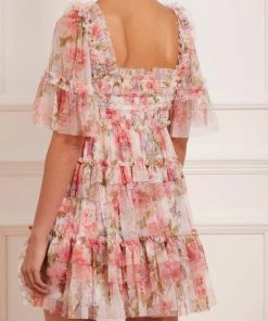 Wholesale π€© Needle & Thread Holding LTD π Summer Song Peaches Smocked Micro Mini π Dress π 18 Needle & Thread Holding LTD Summer Song Peaches Smocked Micro Mini Dress