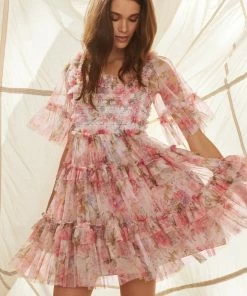 Wholesale π€© Needle & Thread Holding LTD π Summer Song Peaches Smocked Micro Mini π Dress π 19 Needle & Thread Holding LTD Summer Song Peaches Smocked Micro Mini Dress