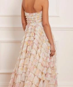 Needle & Thread Holding LTD Womenswear Sunrise Bloom Corset Ankle Gown