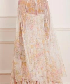 Needle & Thread Holding LTD Womenswear Sunrise Bloom Midaxi Cape