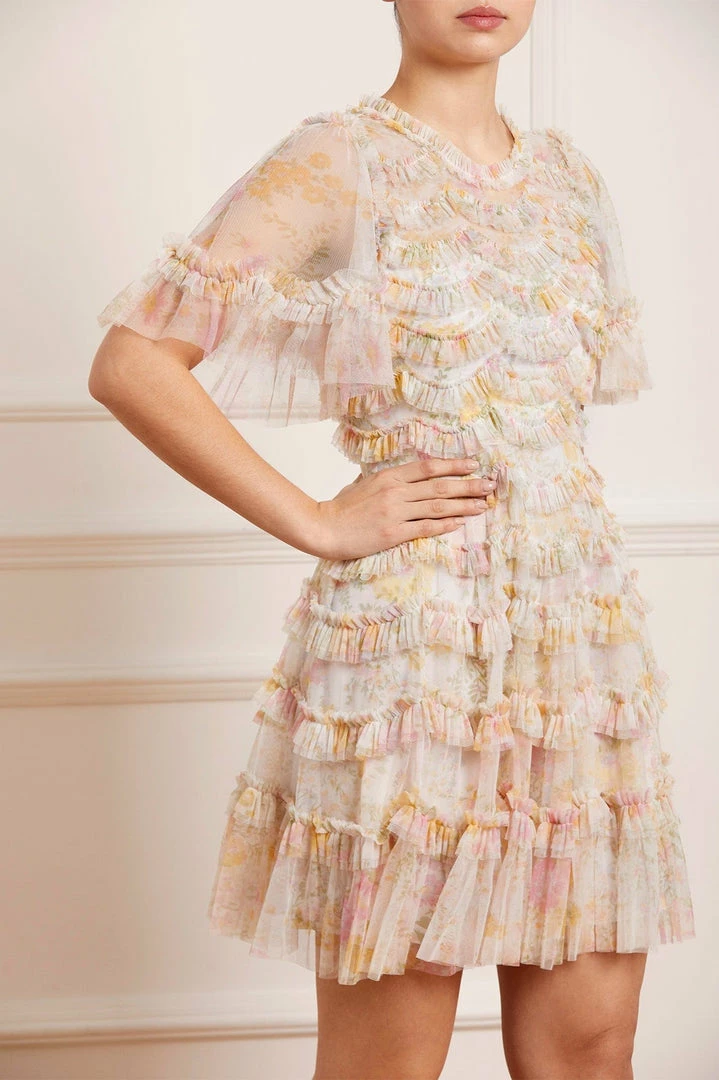 Flash Sale π₯° Needle & Thread Holding LTD Sunrise Bloom Ruffle Short Sleeve Mini π Dress π― 3 Needle & Thread Holding LTD Sunrise Bloom Ruffle Short Sleeve Mini Dress