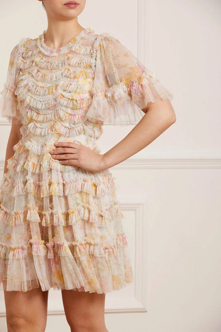 Flash Sale π₯° Needle & Thread Holding LTD Sunrise Bloom Ruffle Short Sleeve Mini π Dress π― 5 Needle & Thread Holding LTD Sunrise Bloom Ruffle Short Sleeve Mini Dress