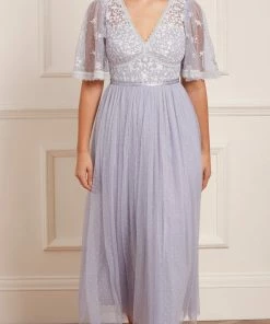 Needle & Thread Holding LTD Sweetheart Lace Bodice Ankle Gown Womenswear