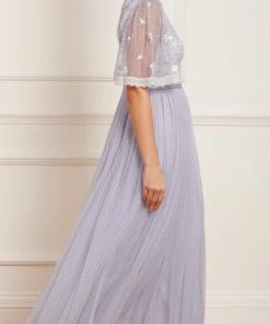 Needle & Thread Holding LTD Sweetheart Lace Bodice Ankle Gown Womenswear