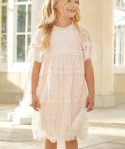 Needle & Thread Holding LTD Sweetheart Lace Kids Dress Responsibly Sourced