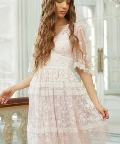 Needle & Thread Holding LTD Sweetheart Lace Mini Dress Womenswear