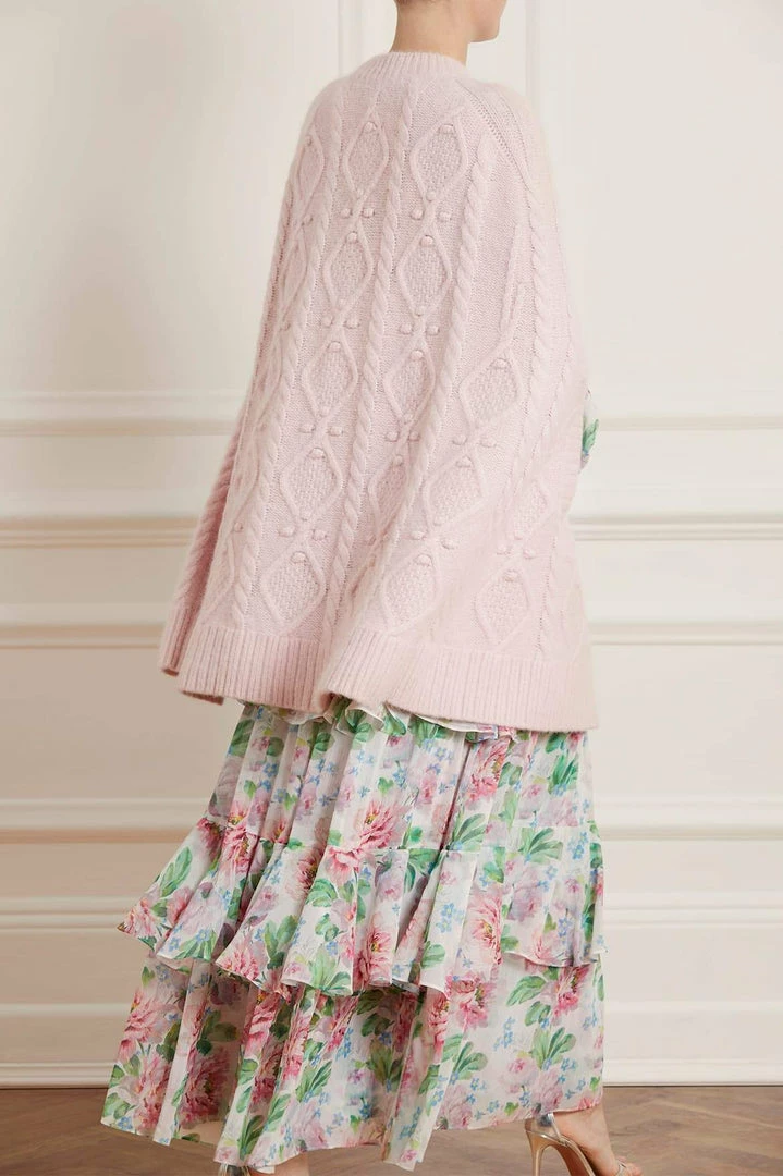 Best deal ๐ Needle & Thread Holding LTD ๐ฉ Womenswear Sylvie Cable Cape โ 11 Needle & Thread Holding LTD Womenswear Sylvie Cable Cape