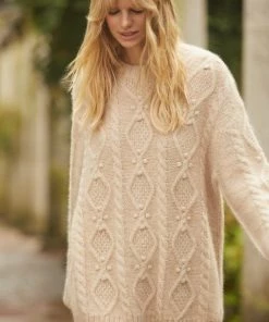 Needle & Thread Holding LTD Sylvie Cable Longline Jumper Womenswear