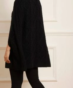 Needle & Thread Holding LTD Sylvie Cable Jewelled Knee Length Cape