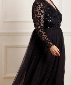 Needle & Thread Holding LTD Womenswear Tempest Bodice V-Neck Midaxi Dress