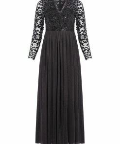 Needle & Thread Holding LTD Tempest V-Neck Bodice Ankle Gown