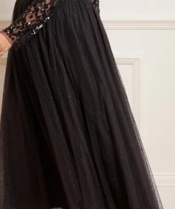 Needle & Thread Holding LTD Tempest V-Neck Bodice Ankle Gown