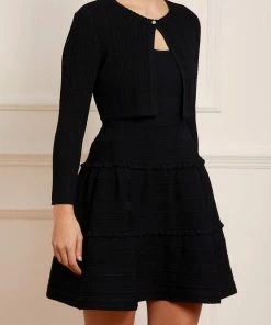 Needle & Thread Holding LTD Textured Knit Crop Cardigan Womenswear