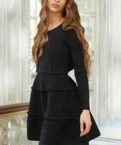 Needle & Thread Holding LTD Textured Knit Crop Cardigan Womenswear