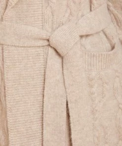 Needle & Thread Holding LTD Twisted Cable Knee Length Cardigan Womenswear