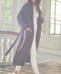 Needle & Thread Holding LTD Womenswear Twisted Cable Maxi Cardigan