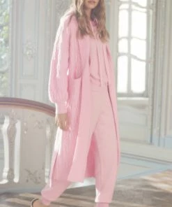 Needle & Thread Holding LTD Twisted Cable Maxi Cardigan