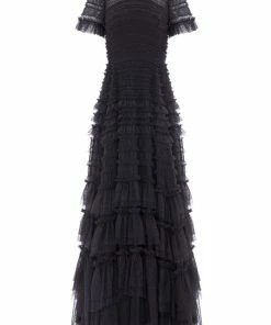 Needle & Thread Holding LTD Womenswear Valentine Ruffle Gown