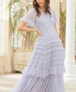 Discount 😍 Needle & Thread Holding LTD 👩 Womenswear Valentine Ruffle Gown 🎉 21 Needle & Thread Holding LTD Womenswear Valentine Ruffle Gown