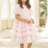 Needle & Thread Holding LTD Responsibly Sourced Valentine Ruffle Kids Dress