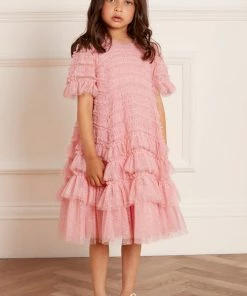 Outlet ๐ Needle & Thread Holding LTD Responsibly Sourced Valentine Ruffle Kids ๐ Dress ๐งจ 11 Needle & Thread Holding LTD Responsibly Sourced Valentine Ruffle Kids Dress