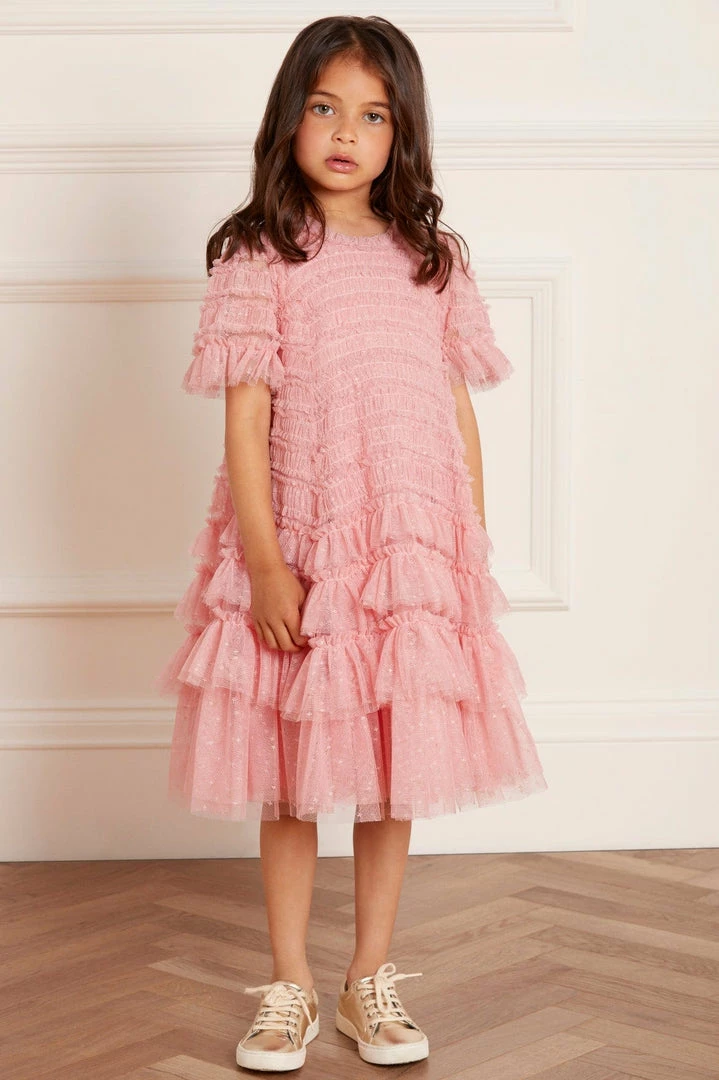 Outlet ๐ Needle & Thread Holding LTD Responsibly Sourced Valentine Ruffle Kids ๐ Dress ๐งจ 5 Needle & Thread Holding LTD Responsibly Sourced Valentine Ruffle Kids Dress