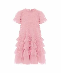 Needle & Thread Holding LTD Responsibly Sourced Valentine Ruffle Kids Dress