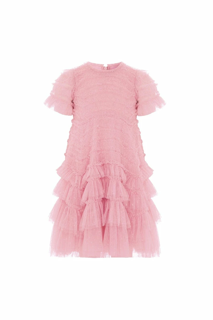 Outlet ๐ Needle & Thread Holding LTD Responsibly Sourced Valentine Ruffle Kids ๐ Dress ๐งจ 4 Needle & Thread Holding LTD Responsibly Sourced Valentine Ruffle Kids Dress