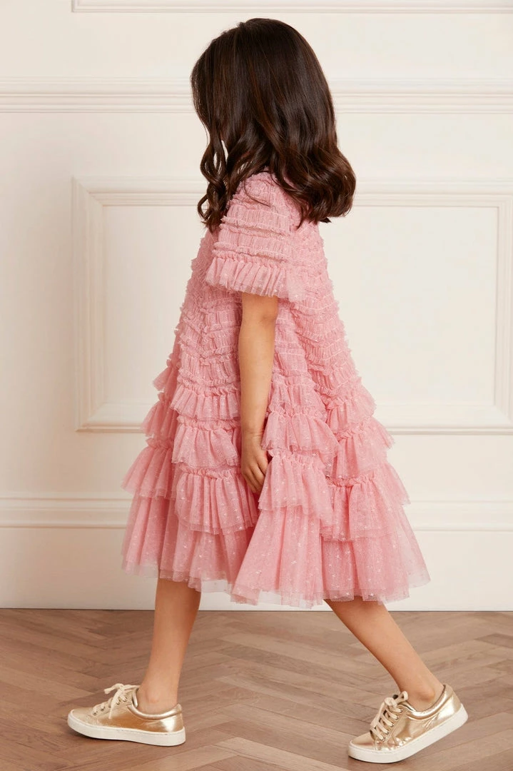 Outlet ๐ Needle & Thread Holding LTD Responsibly Sourced Valentine Ruffle Kids ๐ Dress ๐งจ 7 Needle & Thread Holding LTD Responsibly Sourced Valentine Ruffle Kids Dress