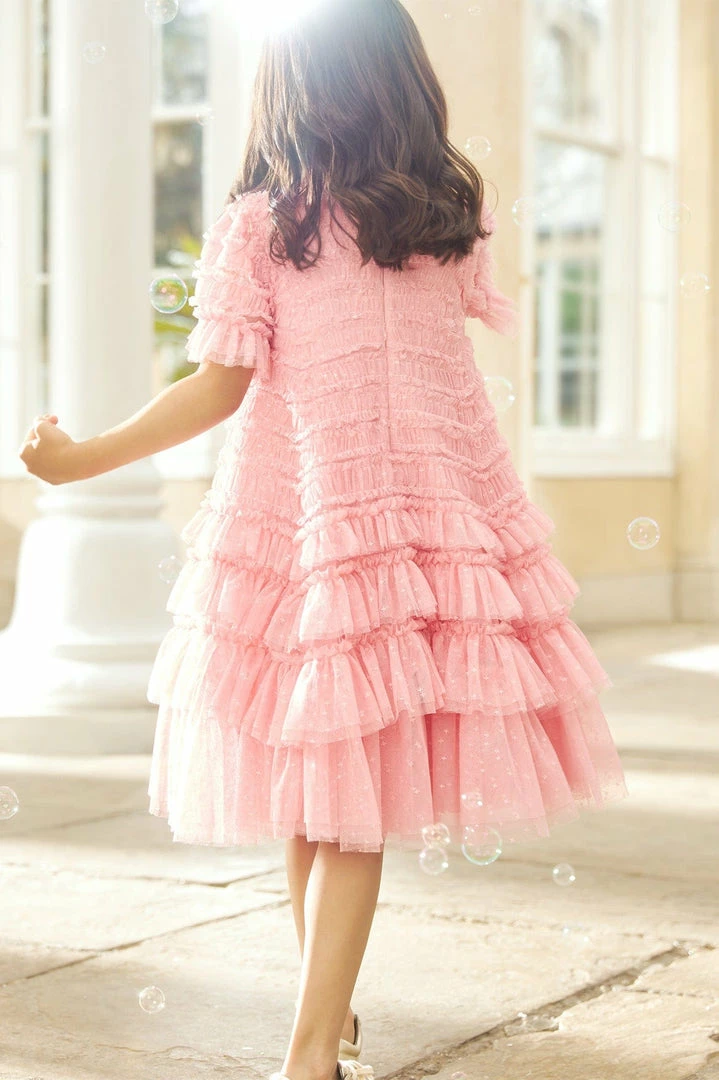 Outlet ๐ Needle & Thread Holding LTD Responsibly Sourced Valentine Ruffle Kids ๐ Dress ๐งจ 9 Needle & Thread Holding LTD Responsibly Sourced Valentine Ruffle Kids Dress