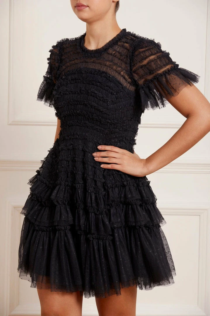 Flash Sale 👏 Needle & Thread Holding LTD Valentine Ruffle Micro Mini 👗 Dress 👩 Womenswear ⭐ 5 Needle & Thread Holding LTD Valentine Ruffle Micro Mini Dress Womenswear