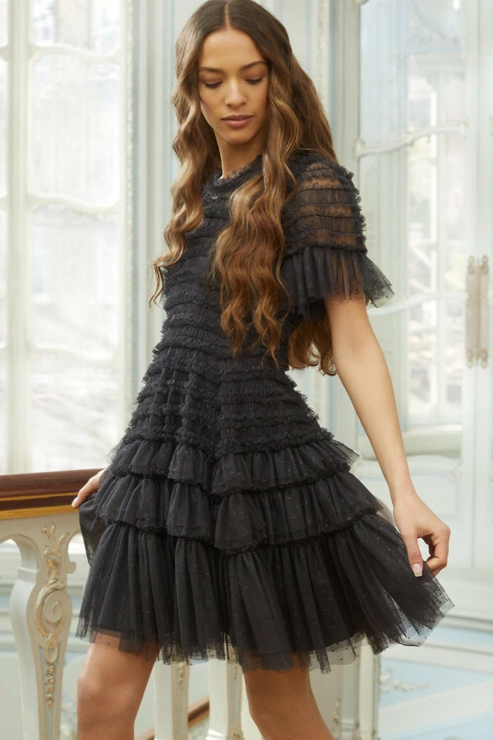 Flash Sale 👏 Needle & Thread Holding LTD Valentine Ruffle Micro Mini 👗 Dress 👩 Womenswear ⭐ 9 Needle & Thread Holding LTD Valentine Ruffle Micro Mini Dress Womenswear