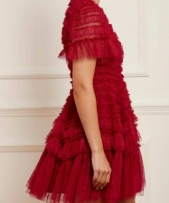 Discount ๐ฅฐ Needle & Thread Holding LTD ๐ฉ Womenswear Valentine Ruffle Micro Mini ๐ Dress ๐ฏ 13 Needle & Thread Holding LTD Womenswear Valentine Ruffle Micro Mini Dress