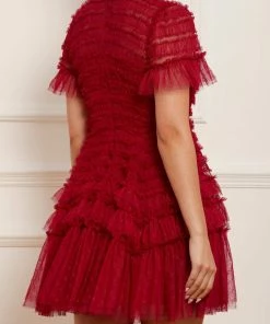 Discount ๐ฅฐ Needle & Thread Holding LTD ๐ฉ Womenswear Valentine Ruffle Micro Mini ๐ Dress ๐ฏ 17 Needle & Thread Holding LTD Womenswear Valentine Ruffle Micro Mini Dress