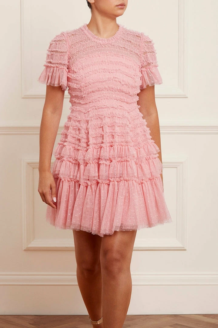 Best Pirce ⌛ Needle & Thread Holding LTD Valentine Ruffle Micro Mini 👗 Dress 🛒 5 Needle & Thread Holding LTD Valentine Ruffle Micro Mini Dress