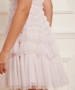 Needle & Thread Holding LTD Valentine Ruffle Micro Mini Dress Womenswear