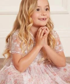 Needle & Thread Holding LTD Vintage Ditsy Sequin Bodice Kids Dress