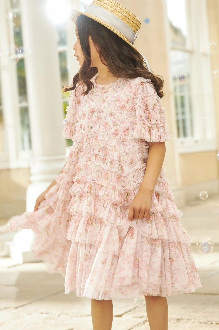 Best Pirce π Needle & Thread Holding LTD Vintage Ditsy Valentine Ruffle Kids π Dress π 3 Needle & Thread Holding LTD Vintage Ditsy Valentine Ruffle Kids Dress