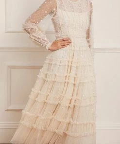 Needle & Thread Holding LTD Violet Shimmer Ankle Gown Womenswear