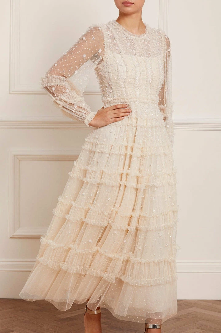 Top 10 ✔️ Needle & Thread Holding LTD Violet Shimmer Ankle Gown 👩 Womenswear 🎉 3 Needle & Thread Holding LTD Violet Shimmer Ankle Gown Womenswear