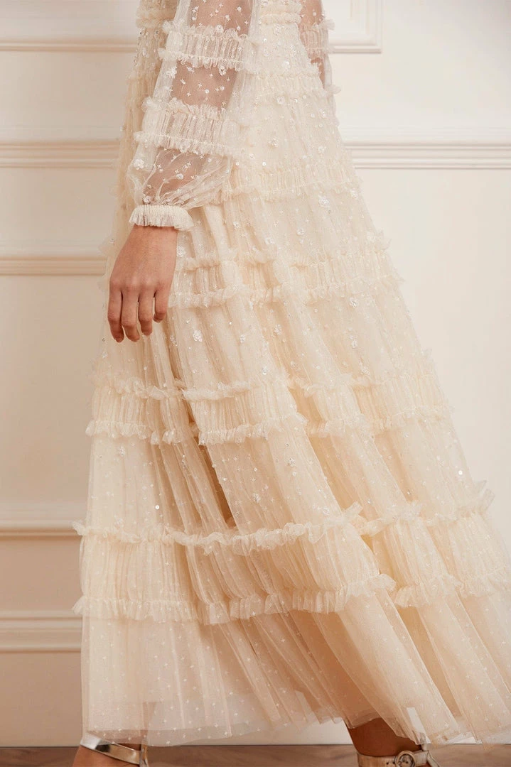 Top 10 ✔️ Needle & Thread Holding LTD Violet Shimmer Ankle Gown 👩 Womenswear 🎉 7 Needle & Thread Holding LTD Violet Shimmer Ankle Gown Womenswear